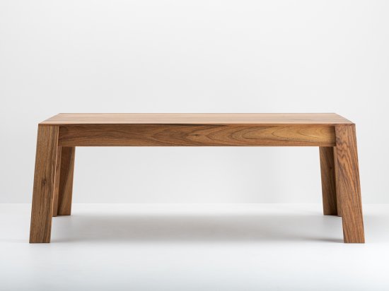 Aix bespoke walnut coffee table - Wood and design made in France