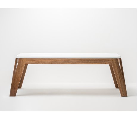 Custom-made wooden design coffee table made in France