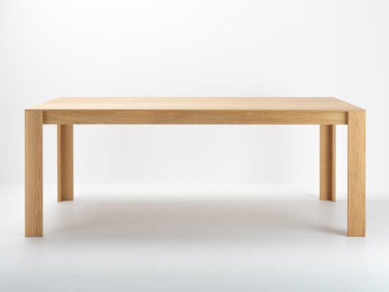 Customizable solid oak rectangular or square table - Elmar