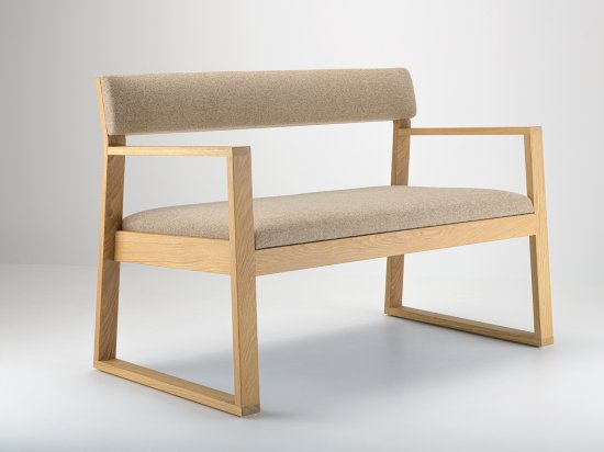 Aix 120 cm oak bench - furniture 100% made in France