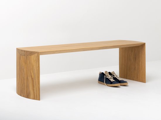 Dendro bench in solid oak 100% made in France