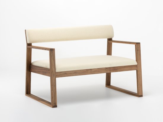 Walnut Wood Bench 100% Made in France - AIX