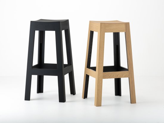 Tabourets Colorés Design en Bois laqué - Wak