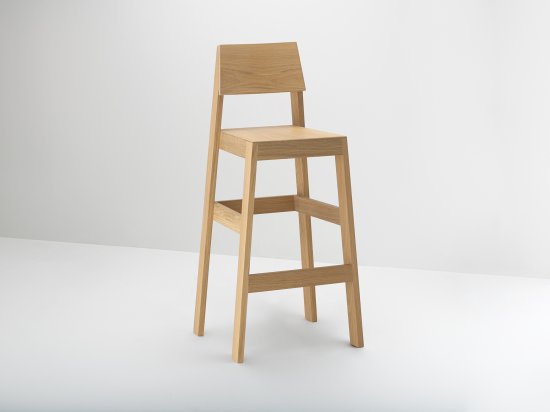 Oak design bar chair made in France - PilPil