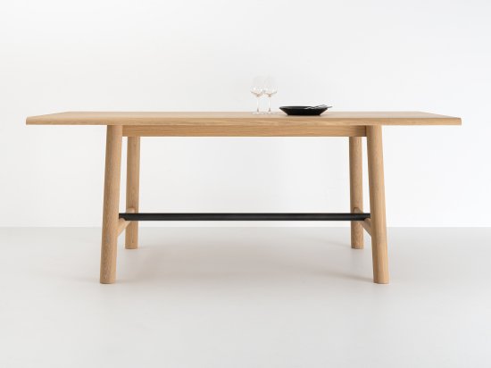 Table en bois et métal noir Ostal - neuve longueur 190 cm