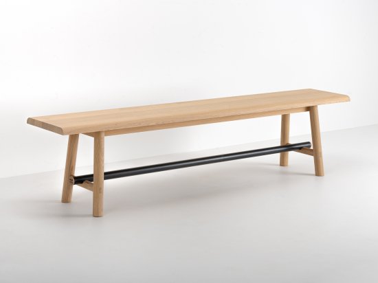 Wood and metal bench made in France - Ostal