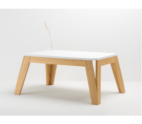 HI-MACS® oak and resin design coffee table Wood and design made in France