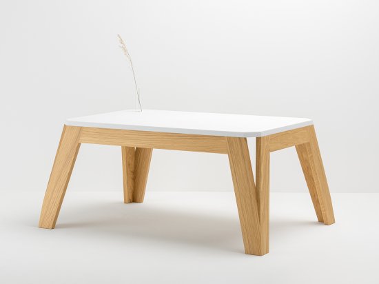 HI-MACS® oak and resin design coffee table Wood and design made in France