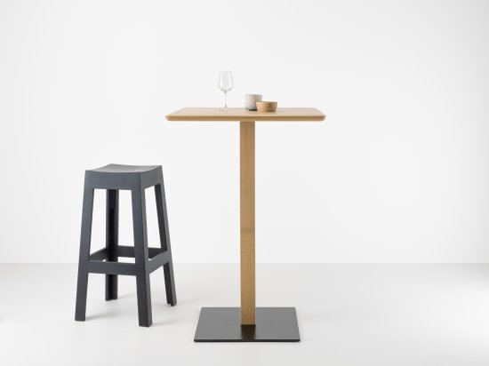 Solid wood bar table 105 cm - Bistronome