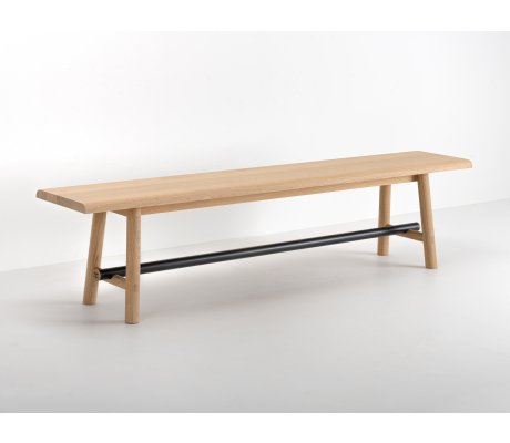 Wood and metal bench made in France - Ostal