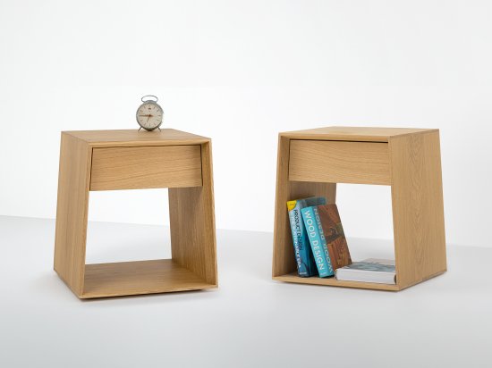 Design Wooden Bedside Table Made in France - Anouk