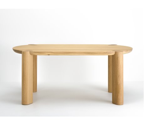Couscous oak coffee table - created in collaboration with designer Bina Baitel