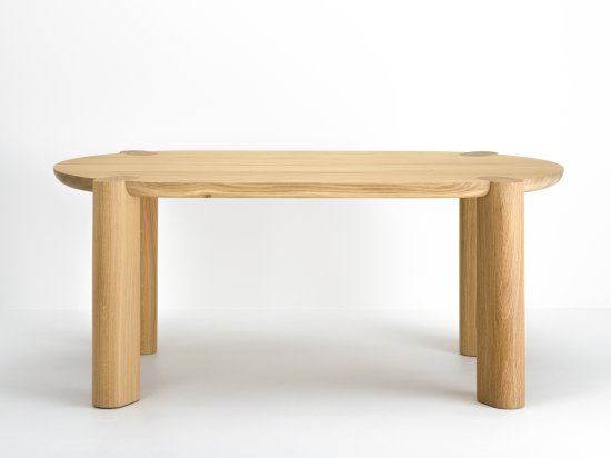 Couscous oak coffee table - created in collaboration with designer Bina Baitel