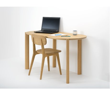 Design oak wood secretary desk for remote work