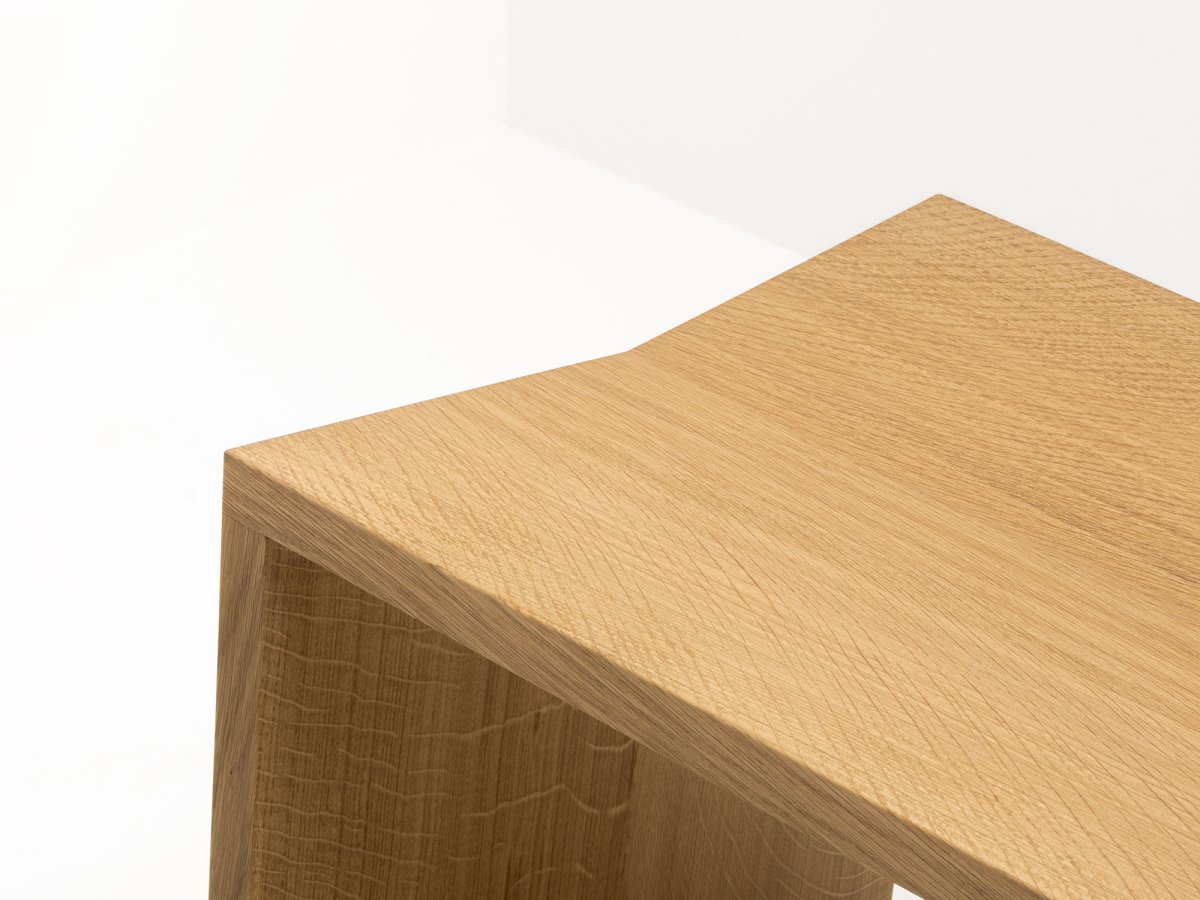 Banc d'entrée en bois - PAP 120 cm en chêne
