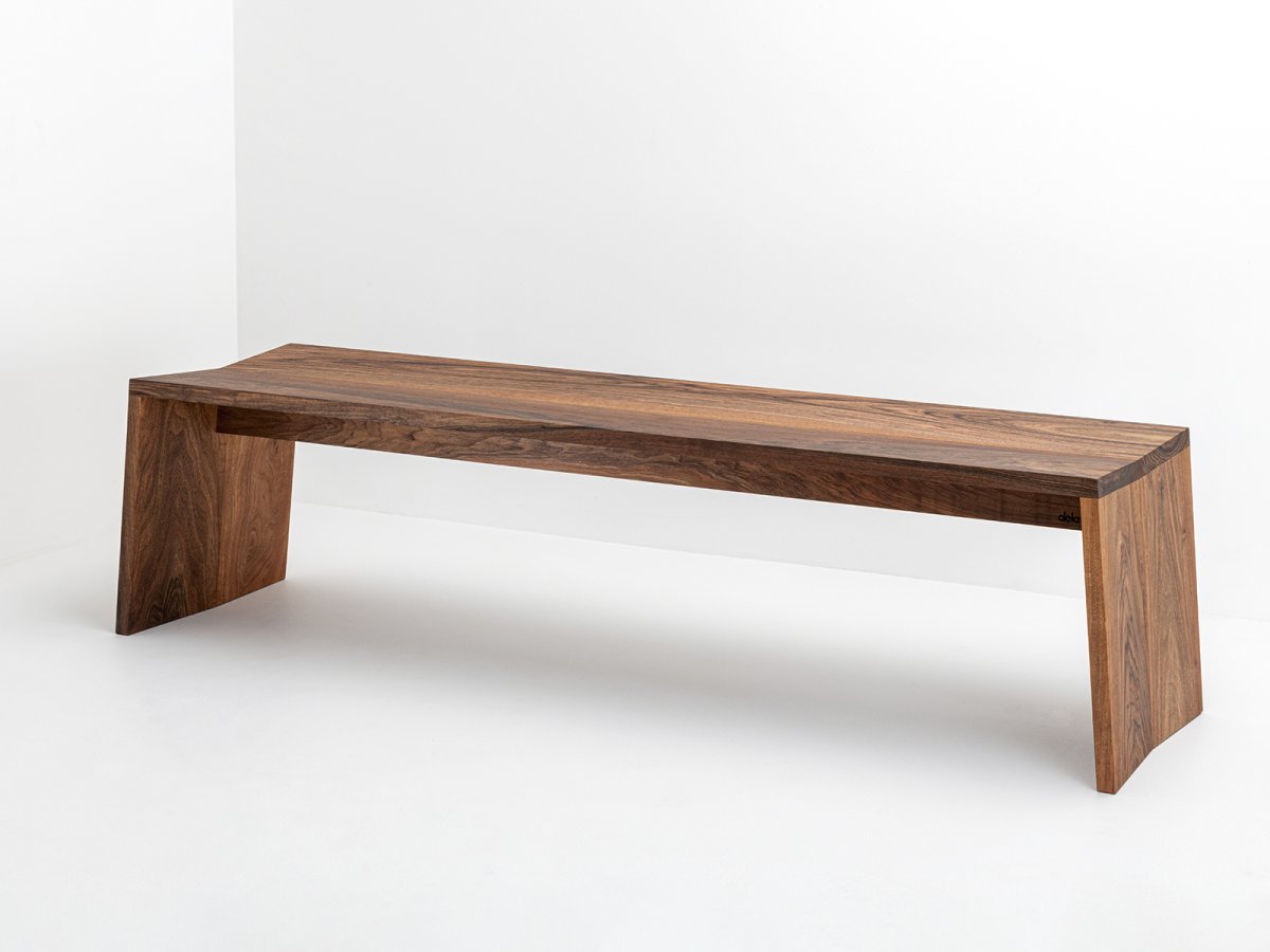 Banc en noyer massif 3 places - Banc PAP en noyer 180 cm